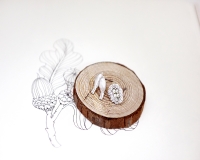 올리아 버드&네스트 귀걸이 (2color)