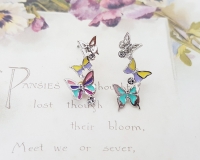 올리아 공간 나비 귀걸이 (2color)