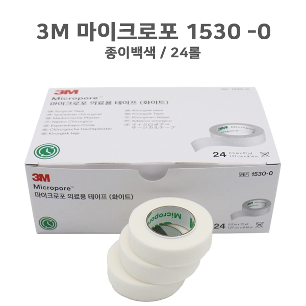 3M 마이크로포(종이백색) 1530-0(24롤)