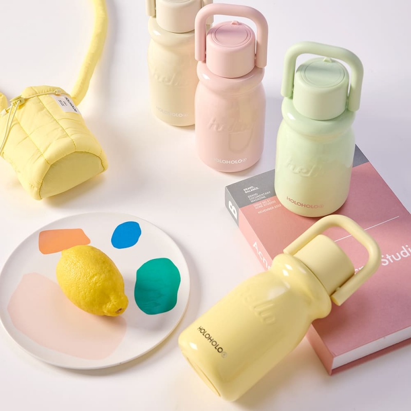 HOLOHOLO 밀크 보온보냉병&구름 파우치
