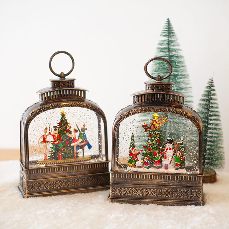 앤틱 아치 랜턴 워터볼 오르골 3Type