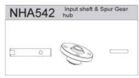 [NHA542] Input shaft & Spur Gear hub