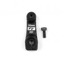 [81673] RC8 FT Aluminum Clamping Servo Horn, 25t, 20mm, -2mm Offset