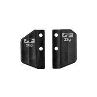 [32090] RC10TC8 FT Steel Front And Rear Battery Weight Set, 42g