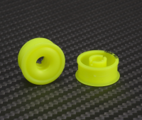 [MR2089F1-19] PN Racing Mini-Z 2WD Machine Delrin Cut Yellow Formula 8.5x19mm Flanged Wheel F1