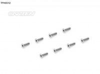 [TFH0312] CNC 64 Titanium Screw Flat Head M3x12(8PCS)