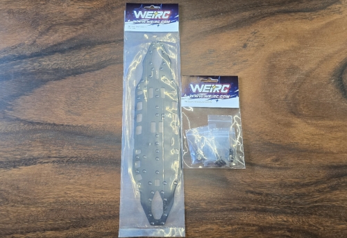 WEIRC TC8 1.5mm Aluminum chassis+Screw set WEIRC TC8 1.5mm Aluminum chassis+Screw set