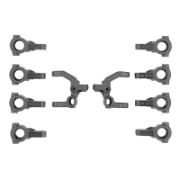 [92577] RC10B7.1 FT Caster And Steering Block Set, Carbon