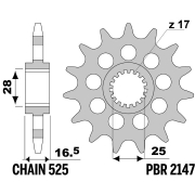 [PBR] KTM 1290 SUPER ADVENTURE / 525 스펙 프론트 스프로켓