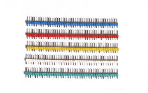 2.54mm Single Row Male 1X40 Pin Header Strip Blue red yellow white green