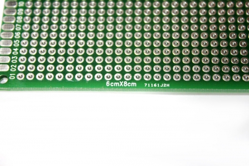 PCB 만능기판 에폭시 양면기판 6 cm x 8 cm 2.54mm 간격