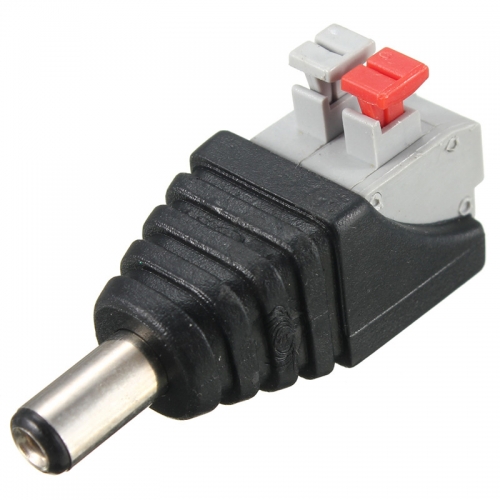 Male DC Power Jack supply socket 5.5x2.1mm Pressed
