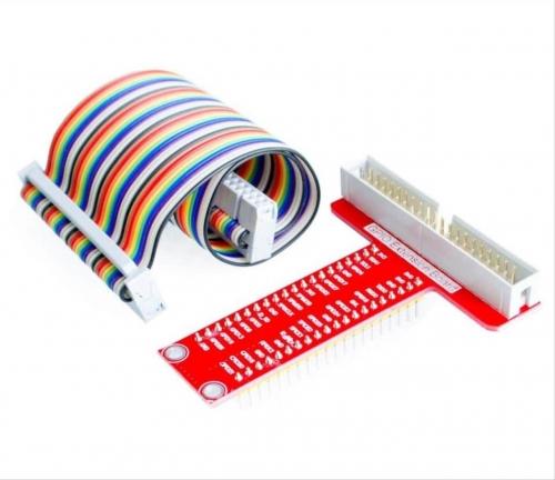 라즈베리파이(Pi3/Pi2/B+) GPIO T자 확장모듈 + 케이블