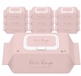 쁘띠루쥬 70평량 초순수 엠보싱 물티슈 캡형  70g 10팩