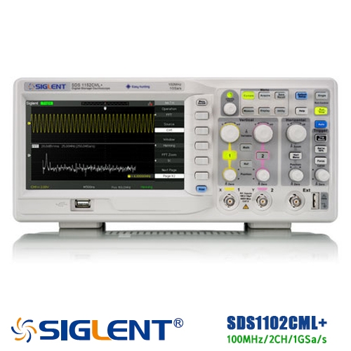 [SIGLENT SDS1102CML+] 100MHz, 2CH, 디지털오실로스코프, Digital Oscilloscope