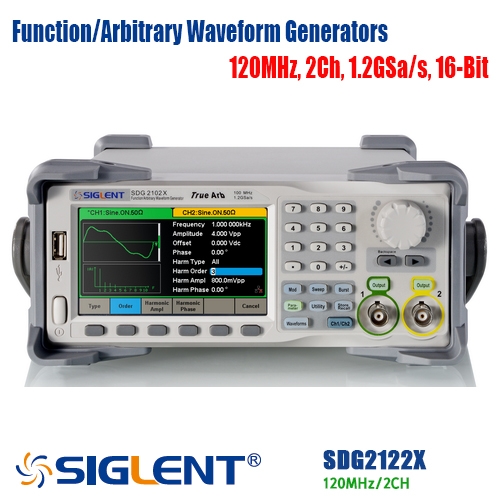 [SIGLENT SDG2122X] 120MHz, 2CH, Waveform Generator, 임의파형발생기