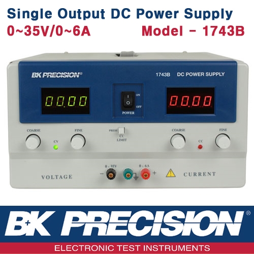 B&K PRECISION 1743B, 35V/6A, DC Power Supply, 직류 전원공급기, B&K 1743B
