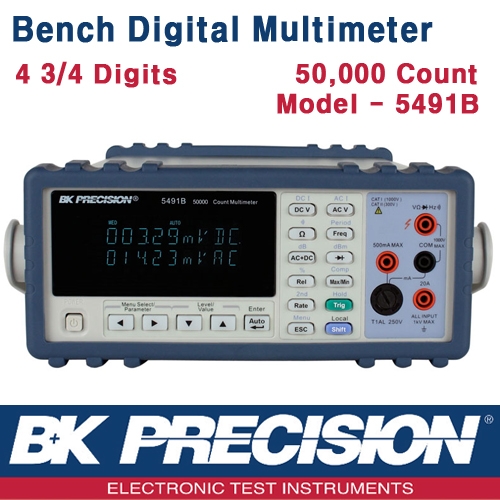 B&K PRECISION 5491B, 50000 Count, True RMS, Digital Multimeter, 탁상용 디지털 멀티메타, B&K 5491B