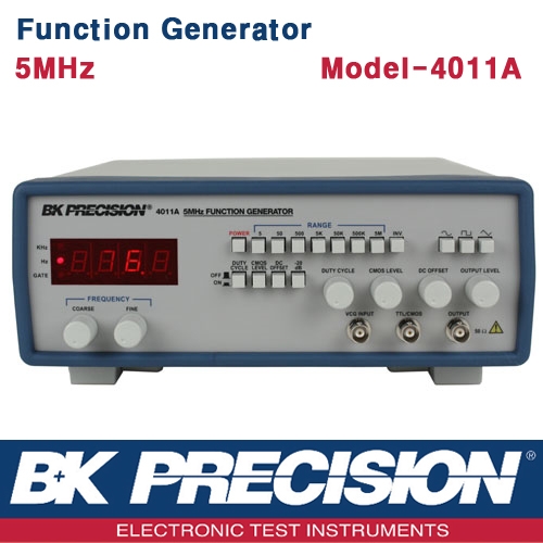 B&K PRECISION 4011A, 5MHz, Function Generator, 펑션제너레이터, 함수발생기, B&K 4011A