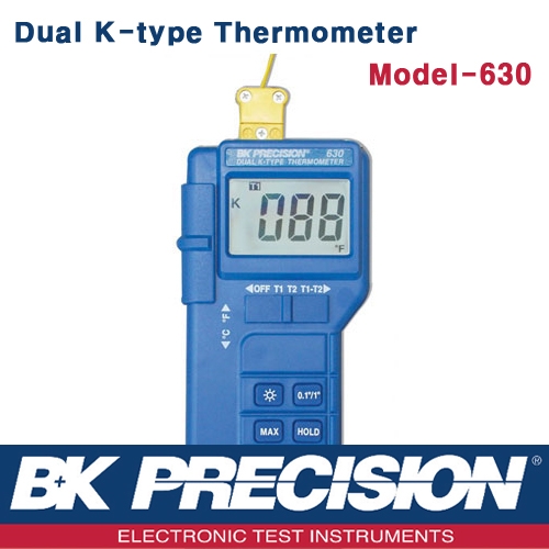 BK PRECISION 630, Dual K-type Thermometer, 2채널 온도계, B&K PRECISION 630