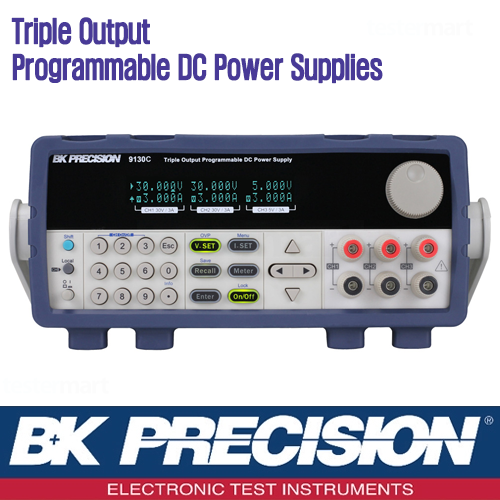 [B&K PRECISION 9130C] 30V/3A x 2채널, 5V/3A x 1채널, 195W, 프로그레머블 DC 전원공급기, B&K 9130C