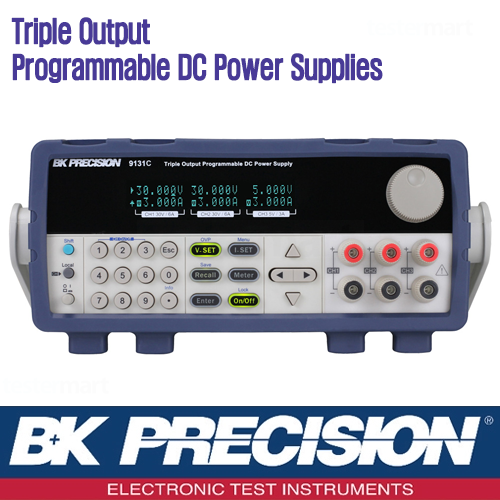 [B&K PRECISION 9131C] 30V/6A x 2채널, 5V/3A 1채널, 375W, 프로그레머블 DC 전원공급기