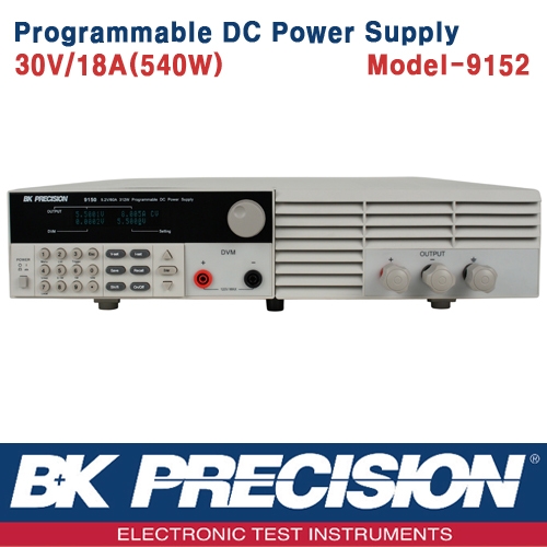 B&K PRECISION 9152, 30V/18A, Programmable DC Power Supply, 프로그레머블 DC 전원공급기(540W), B&K 9152