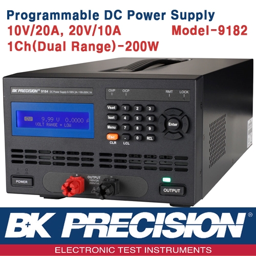 B&K PRECISION 9182, Programmable DC Power Supply, 프로그레머블 DC 전원공급기(200W)