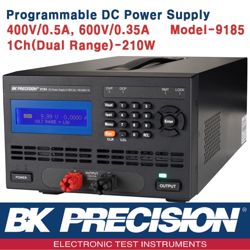 B&K PRECISION 9185, Programmable DC Power Supplies, 프로그레머블 DC 전원공급기(210W)