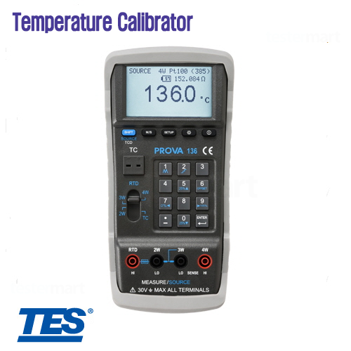 [TES] PROVA-136, Temperature Calibrator, RTD+TC, 온도캘리브레이터