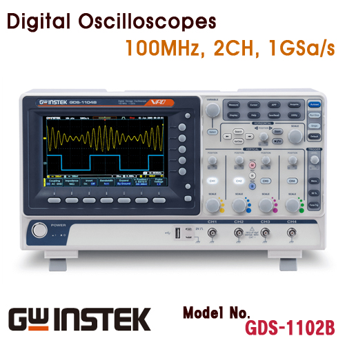 [GWINSTEK GDS-1102B] 100MHz/2CH, 디지털 오실로스코프