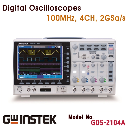 [GWINSTEK GDS-2104A] 100MHz/4CH, 디지털 오실로스코프