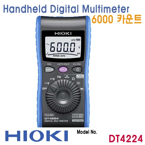 [HIOKI DT4224] 6000 Count, 디지털멀티미터