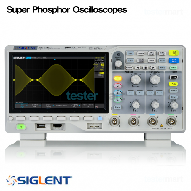 [SIGLENT SDS1202X-E] 200MHz, 2CH, 디지털오실로스코프, Digital Oscilloscope