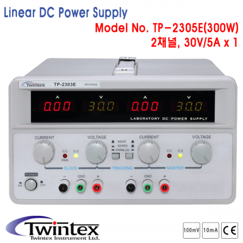 [TWINTEX TP-2305E] 30V/5A, 2채널 DC전원공급기