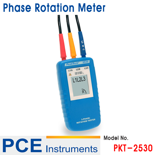 [PCE Instruments] PKT-2530, Phase Rotation Meter, 모터회전방향지시기, 상순서지시기