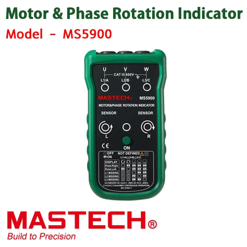 [MASTECH MS5900] 3상 모터회전방향지시계, MOTOR PHASE ROTATION INDICATOR