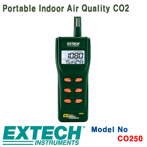 [EXTECH] CO250, Portable Indoor Air Quality CO2, 휴대형 내부공기질측정기, [익스텍]
