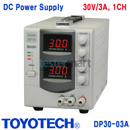 [TOYOTECH DP30-03A] 30V/3A, 90W, DC전원공급기