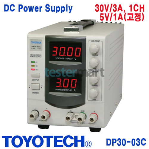 [TOYOTECH DP30-03C] 30V/3A, 90W, DC전원공급기