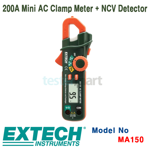 [EXTECH] MA150, 200A Mini AC Clamp Meter + NCV Detector, 클램프메타 [익스텍]