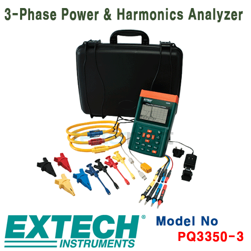 [EXTECH] PQ3350-3, 3-Phase Power & Harmonics Analyzer, 전력분석계 [익스텍]