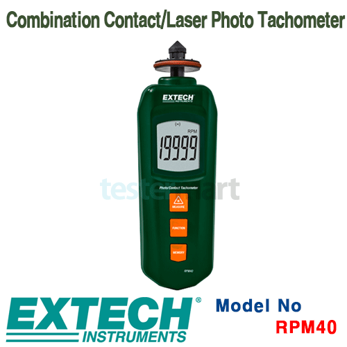 [EXTECH] RPM40, Combination Contact/Laser Photo Tachometer, 회전계 [익스텍]