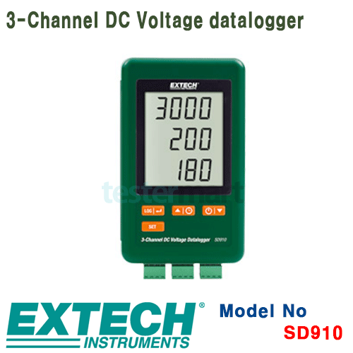 [EXTECH] SD910, 3-Channel DC Voltage datalogger, DC 전압 데이터로거 [익스텍]