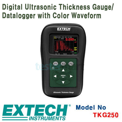 [EXTECH] TKG250, Digital Ultrasonic Thickness Gauge/Datalogger with Color Waveform, 초음파 두께 측정기, 데이터로거, 데이터 파형발생기 [익스텍]