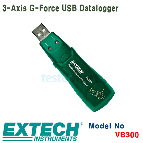 [EXTECH] VB300, 3-Axis G-Force USB Datalogger, 데이터로거[익스텍]