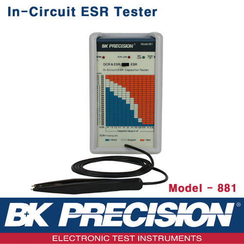 B&K PRECISION 881, In-Circuit ESR Tester, ESR 테스터, BK