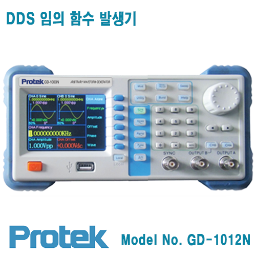 [Protek GD-1012N] 10MHz, 2채널 임의 파형발생기, Arbitrary waveform generator