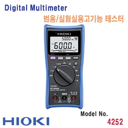 [HIOKI DT4252] 6000 Count, 디지털 멀티미터