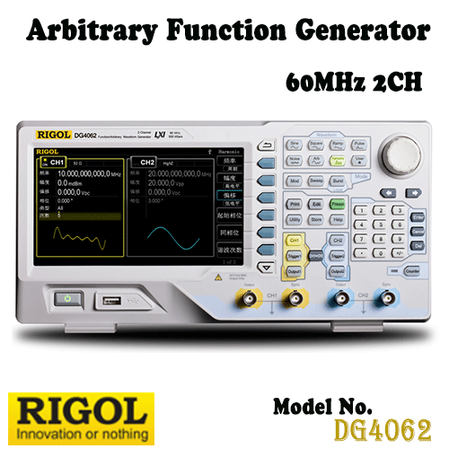 [RIGOL DG4062] 60MHz, 2CH, 500MSa/s, Arbitrary Function Generator, 임의파형발생기